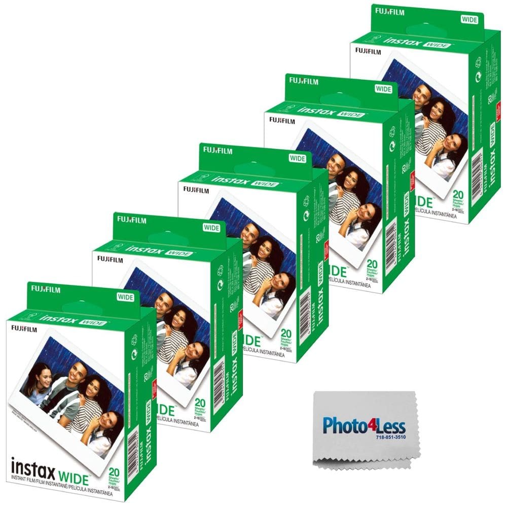 Filme instantâneo Fujifilm Instax Wide Twin Pack (100 folhas)