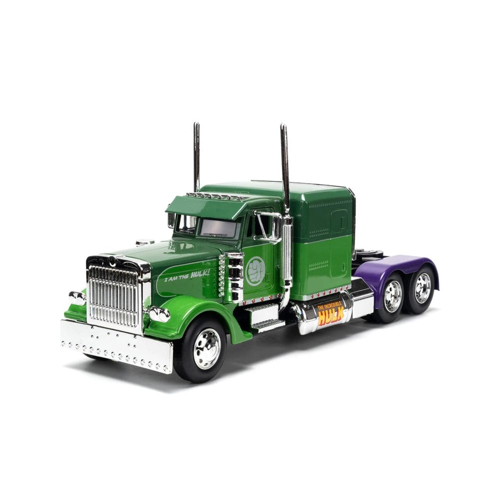 Carro fundido sob pressão Jada Toys Marvel 1:24 Big Rig 1992 Peterbilt 379