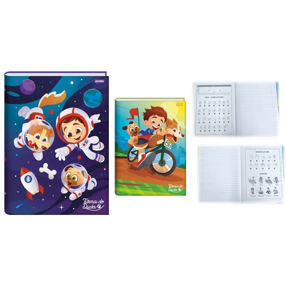 Caderno Broch. Univ. CP 80 Folhas – Turma do Duda Jandaia