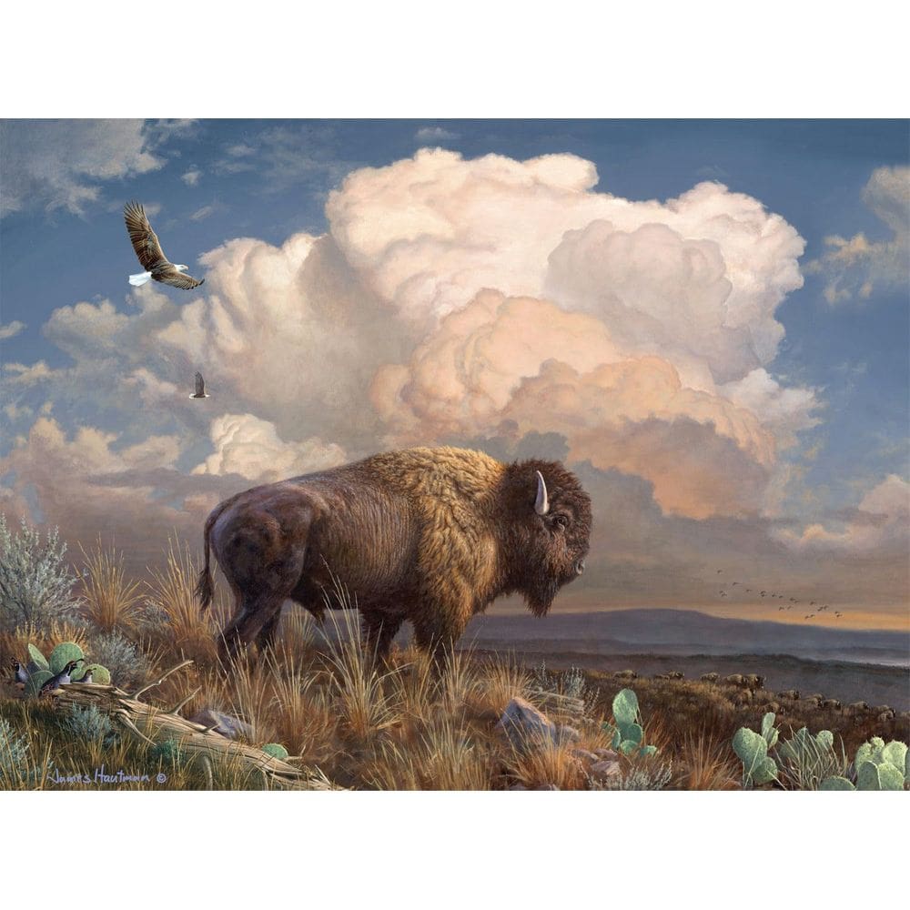 Quebra-cabeça Buffalo Games Hautman Brothers Majestic Bison
