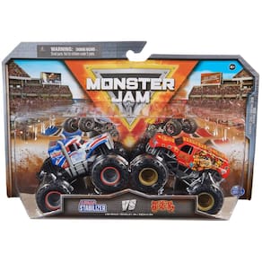 Estabilizador Toy Monster Jam Lucas vs. Jester 1:64 para crianças maiores de 3 anos