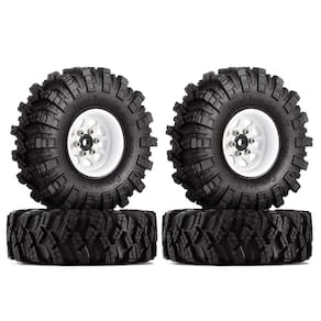 Conjunto de pneus Wheel Mud INJORA 1.0 para 1/18 TRX4M Axial SCX24