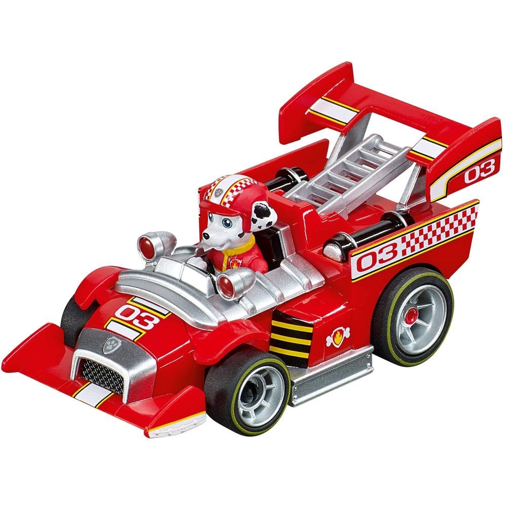 Veículo de corrida de caça-níqueis Carrera PAW Patrol Marshall 1:43