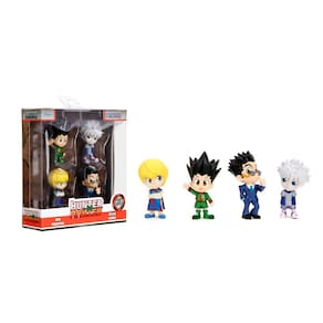 Bonecos colecionáveis Jada Hunter x Hunter Metalfigs 2.5, pacote com 4