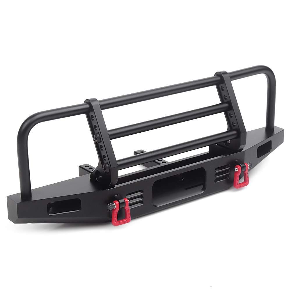 Pára-choque dianteiro com luz LED para TRX4 Axial SCX10 SCX10 II