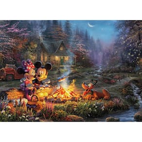 Quebra-cabeça Ceaco Disney Thomas Kinkade Mickey & Minnie 1000 unidades