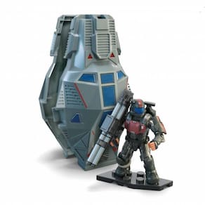 Boneco de ação MEGA Halo ODST `Mickey` Crespo com Drop Pod HNC51