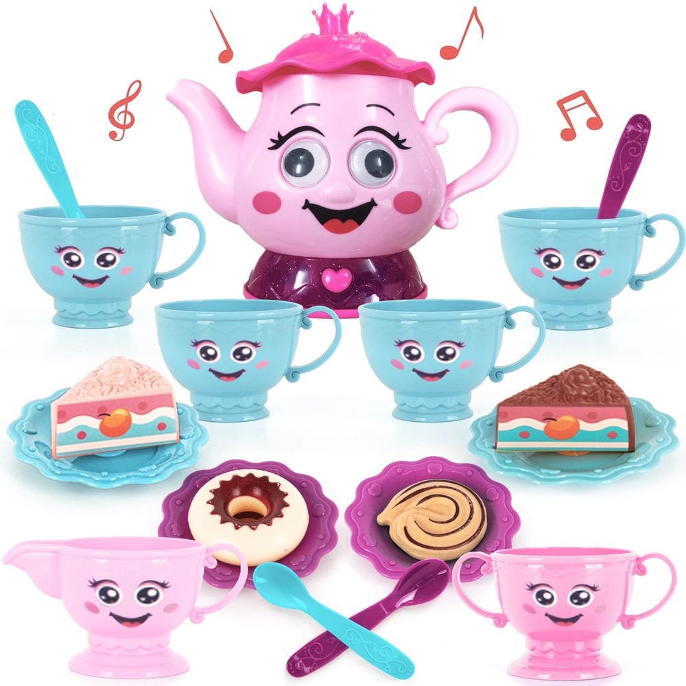 Conjunto de chá ArtCreativity Musical para meninas de 19 peças de 3 a 6 anos