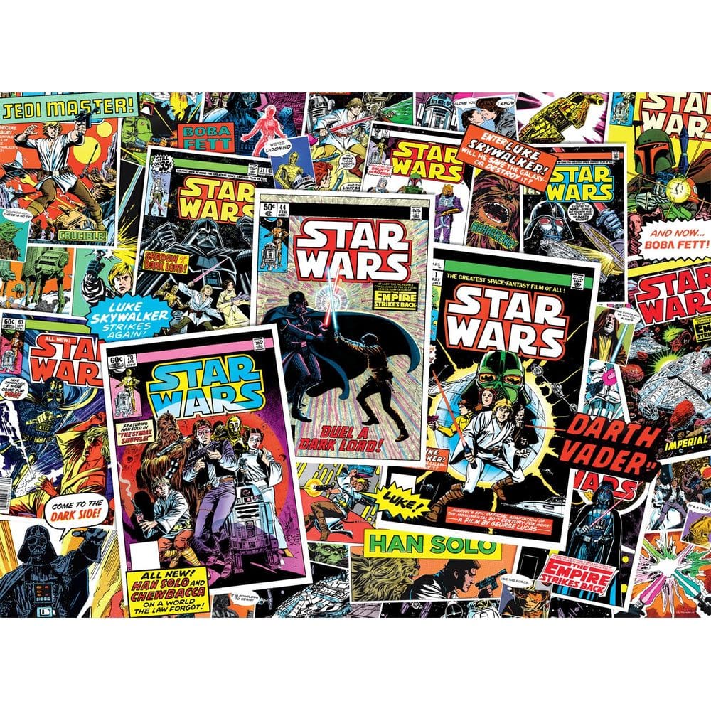 Quebra-cabeça Buffalo Games Star Wars, colagem de quadrinhos, 1000 unidades