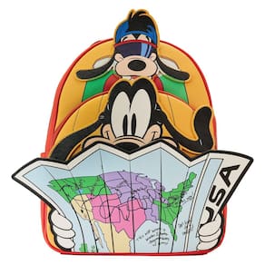 Mini mochila Loungefly | Mapa de viagem do filme Disney Goofy