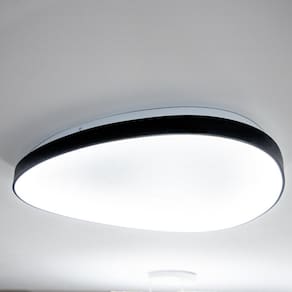 Plafon Bio d60cm a5,8cm 1xled Integrado 48w 3000k 3120lm Ip20 Preto