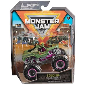 Monster Truck de brinquedo Monster Jam Soldier Fortune 1:64 fundido sob pressão