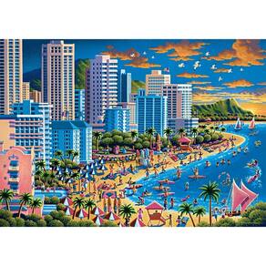 Quebra-cabeça Buffalo Games Eric Dowdle Waikiki 300 peças