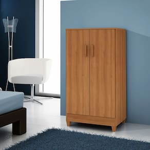 Armário Organizador Multiuso Sapateira Slim 2 Portas Cinamom