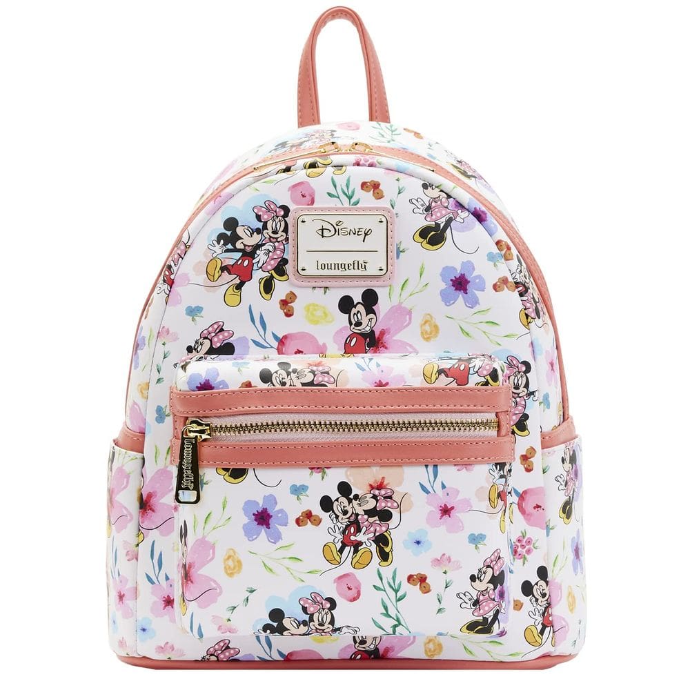 Mochila Loungefly Disney Mickey Minnie Mouse AOP Floral