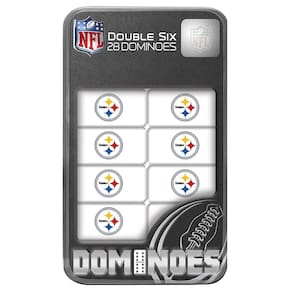 Obras-primas do jogo de dominó NFL Pittsburgh Steelers 28 peças