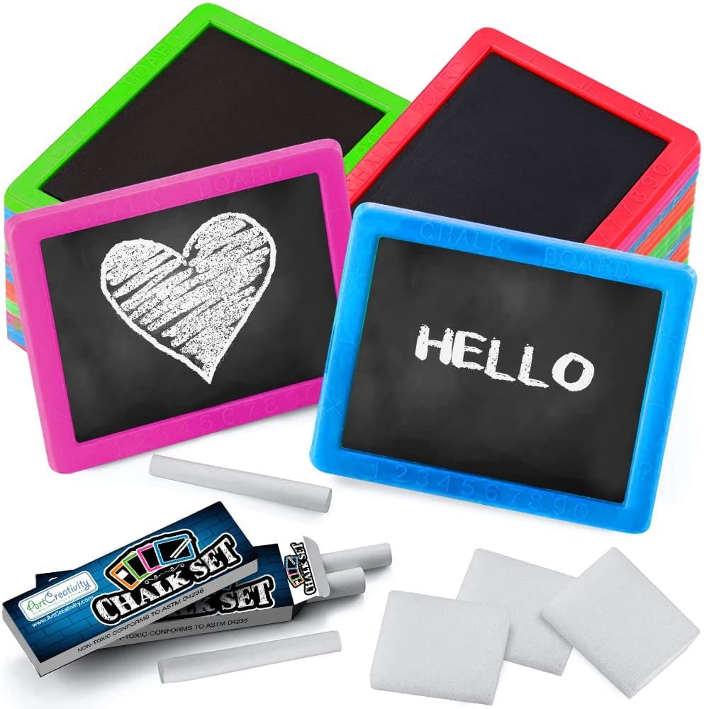 Conjunto de lousa ArtCreativity Neon para crianças com 24 kits e acessórios