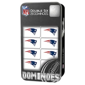 Conjunto de dominó Masterpieces NFL New England Patriots Collector