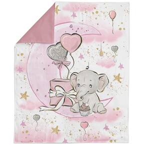 Painel de tecido UNIQUE Pink Elephant 74x99cm 100% algodão acetinado