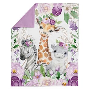 Painel de tecido UNIQUE Safari Violet Flowers Roses 48x64cm