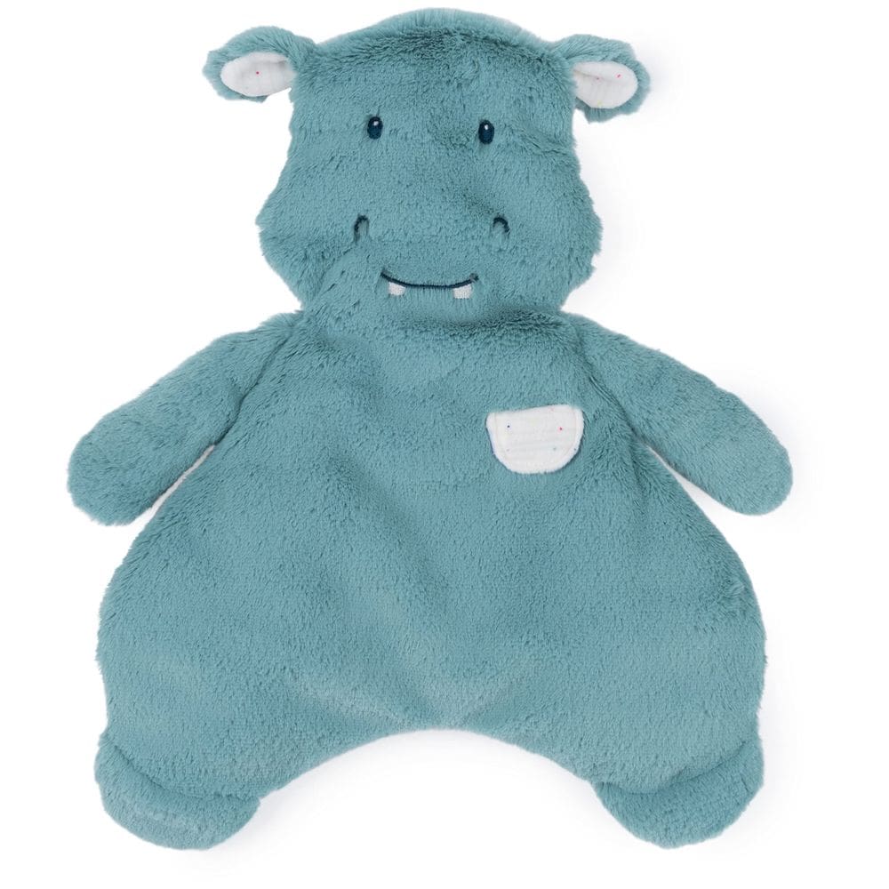 Cobertor de pelúcia GUND Baby Oh So Snuggly Hippo Lovey Teal 14"