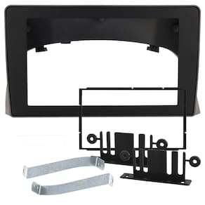 Moldura Painel 2 Din 7" Polegadas Fiat Palio, Siena, Strada, Weekend 1996 até 2005 Cinza