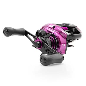 Carretilha Pesca Maruri Juice Rosa 7 Rol Rec 7.3 Drag 5kg 196g Corpo Grafite