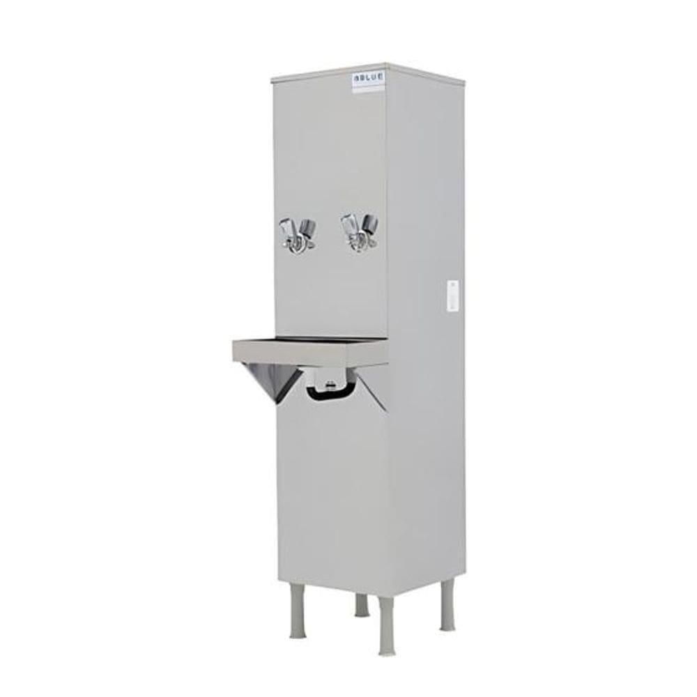 Bebedouro Purificador de Água Industrial C/compressor 25l Coluna Inox Blue Bebedouros