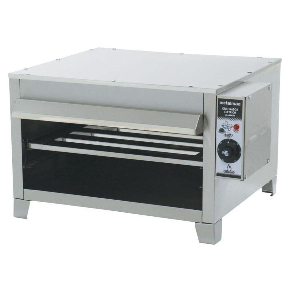 Salamandra Elétrica 80x50 SL8 Metalmaq Forno Gratinador Inox 220V