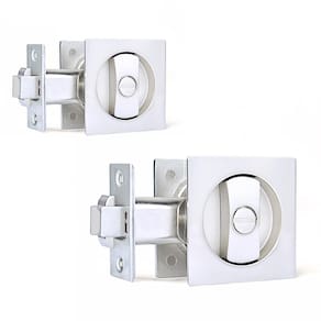 Fechadura de privacidade para portas de bolso Dontay Flush Handles em níquel escovado