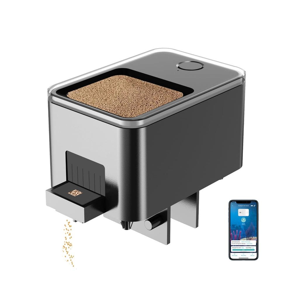Alimentador automático de peixes GEZIEKID Bluetooth para aquário