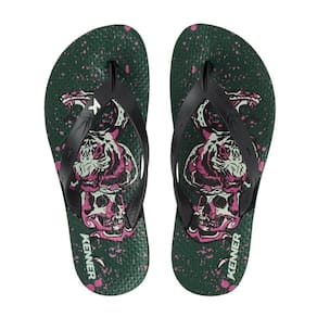 Chinelo Kenner Summer Tattoo Masculino - Preto e Verde