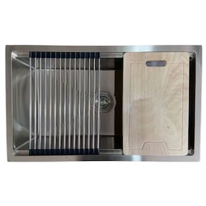 Cuba Inox Support Sobrepor Embutir 60x40 Tabua E Esteira