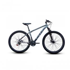 Bicicleta Aro 29 Gti 21v Câmbio Importado Cinza Adesivo Preto