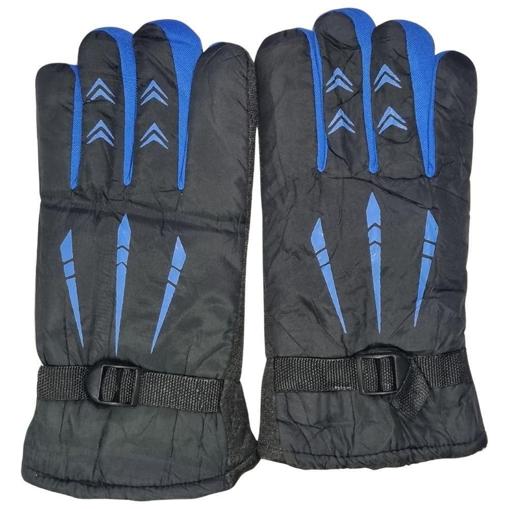 Luva De Moto Motoqueiro Esportiva Antiderrapante Frio Snow Azul