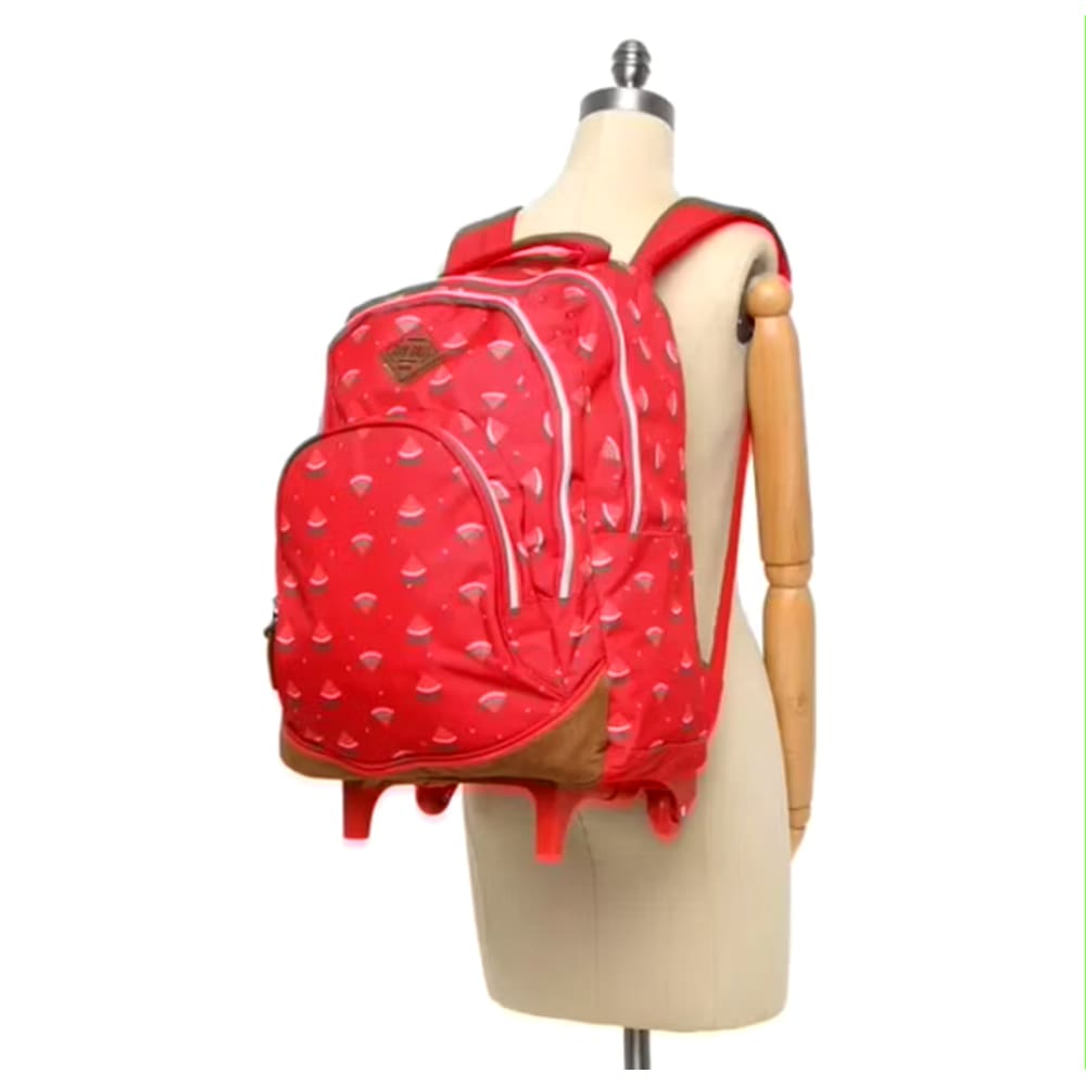 Mochila juvenil porta laptop estampa melancia