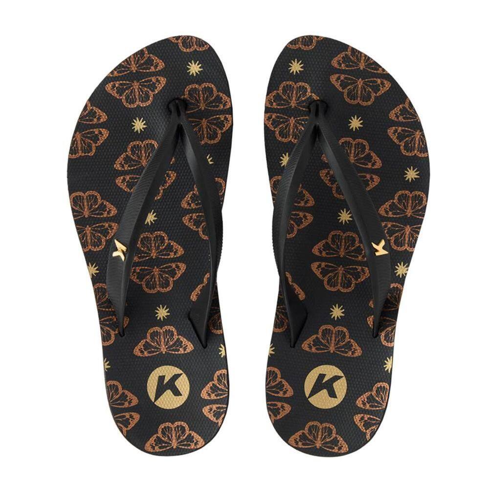 Chinelo Kenner Ibiza Fly Feminino - Preto e Marrom