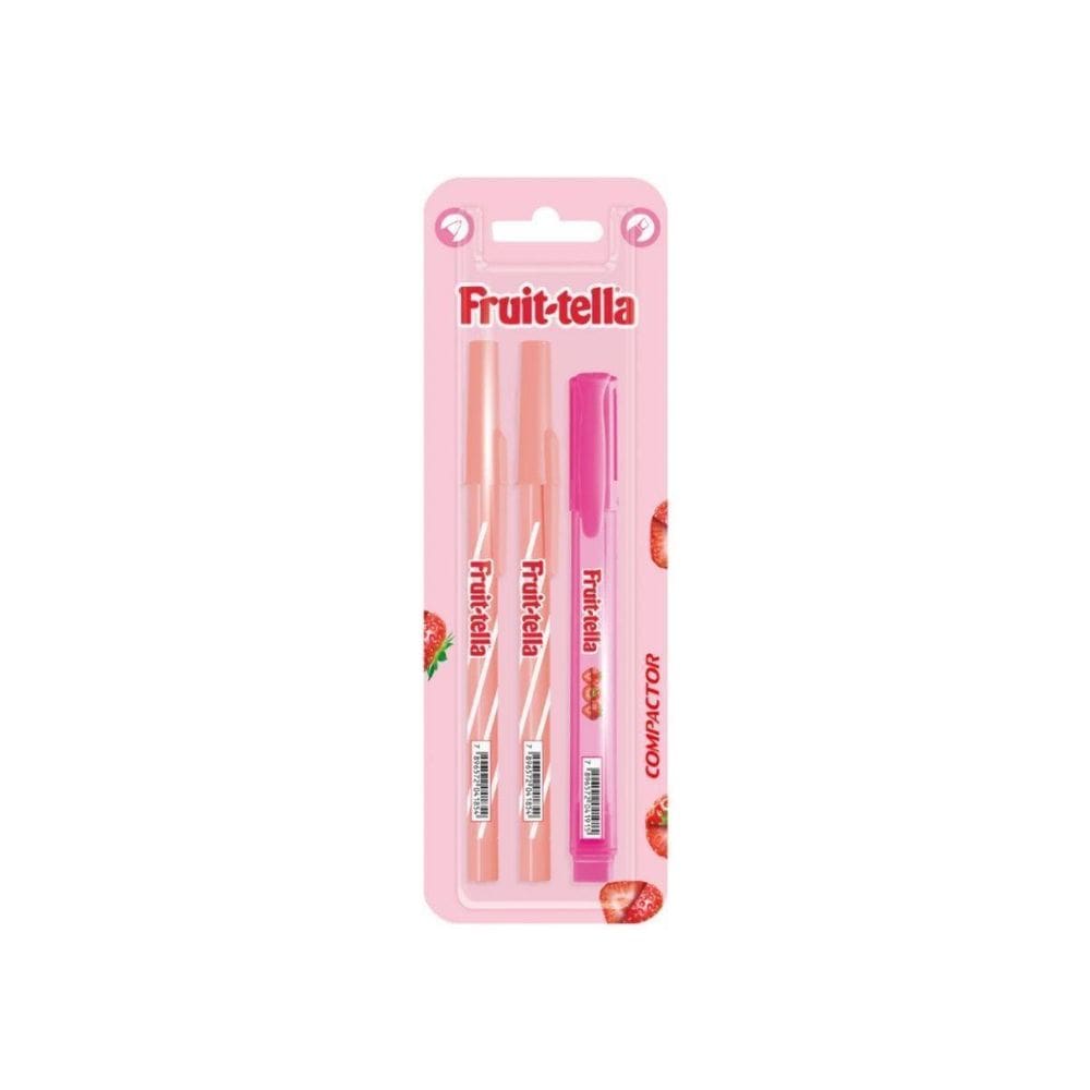Conjunto Fruit-Tella Com Caneta 07 Pop E Marca Texto Destaq