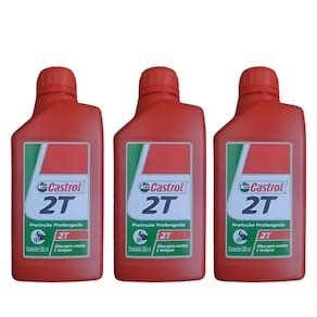 Kit 3 Oleo Castrol 500 ml Para Motores 2 Tempos Roçadeiras Motos