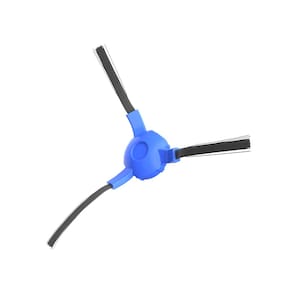 Escova Lateral para Smart Robô Aspirador Positivo Casa Inteligente - Compacta e Leve - Cor Preto/Azul