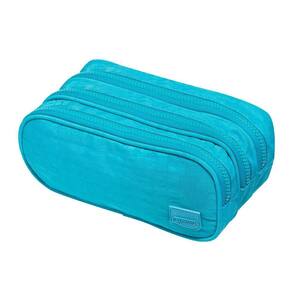 Estojo Nylon 3 Zipers Verde Agua - Brw