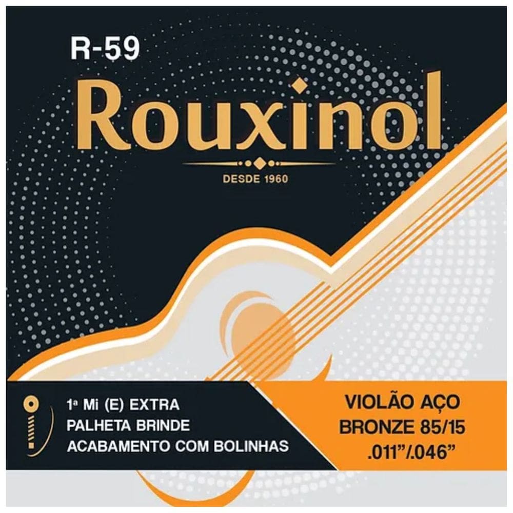 Encordoamento Violão Aço Bronze R59 Rouxinol .011” PRR59L