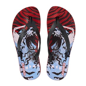 Chinelo Infantil Kenner Summer Music Kids - Vermelho e Azul