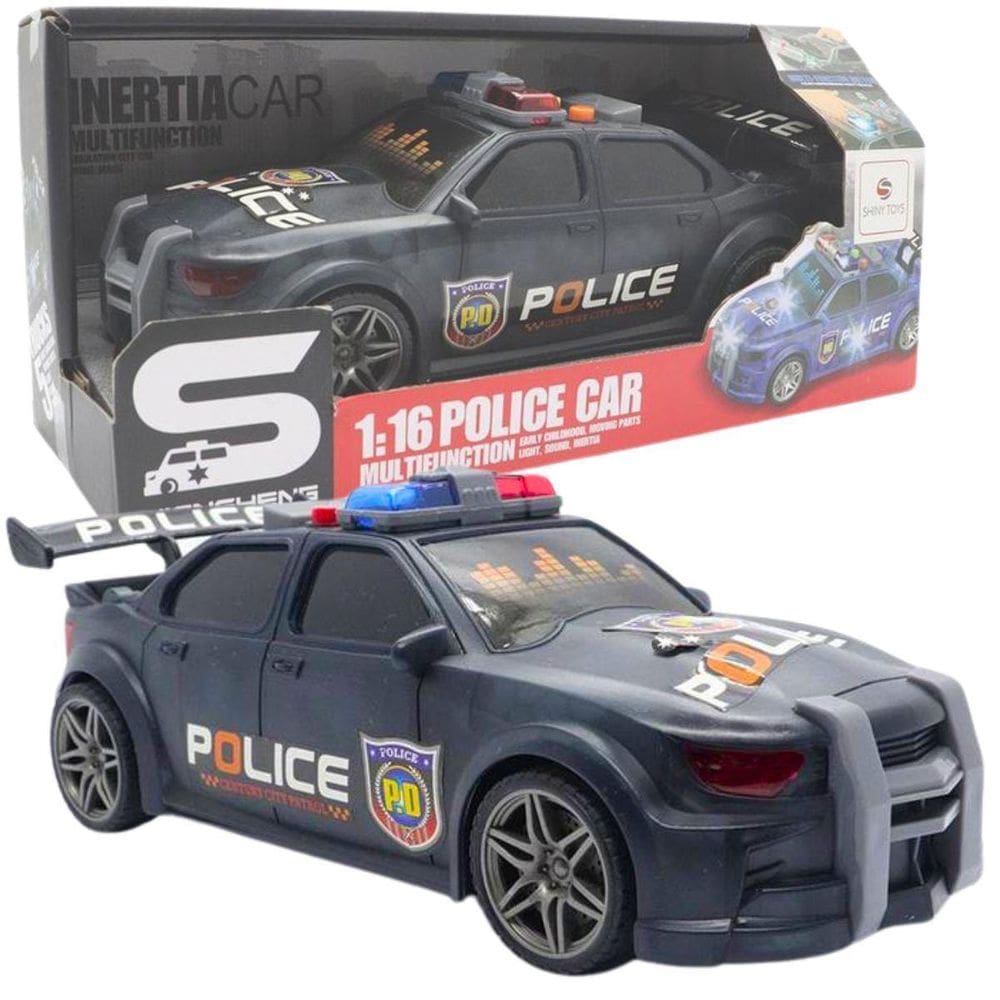 Carrinho Polícia Esportivo Com Luz E Som 1864 - Shiny Toys