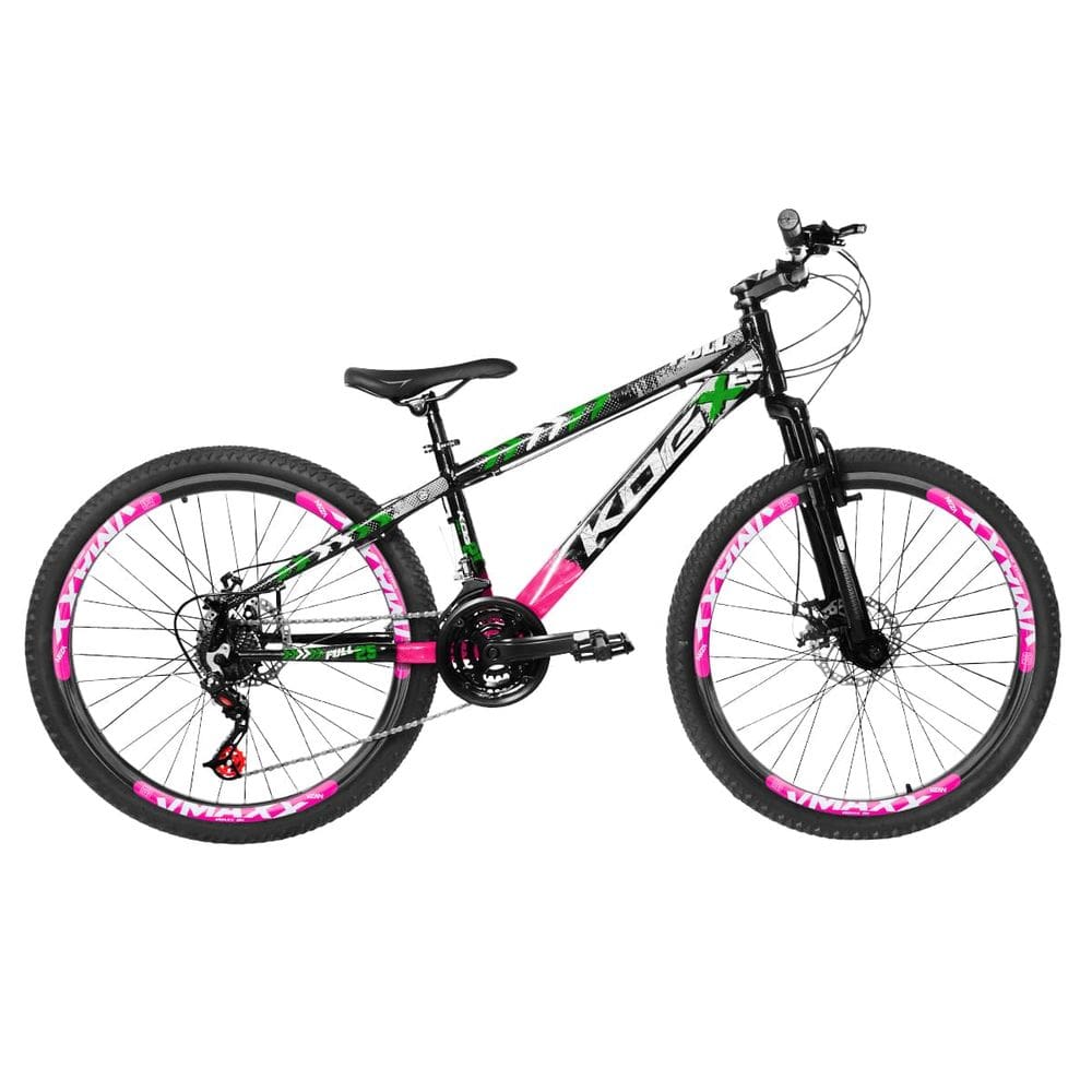 Bike KOG Freeride 21v Aro Vmaxx 26 Colorido F. Disco Tipo Viking X25