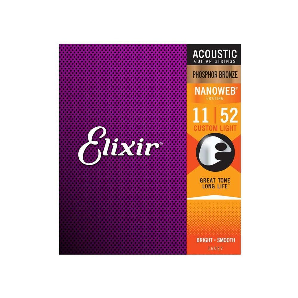 Encordoamento Violão Elixir Phosphor  Nanoweb 011 052 16027