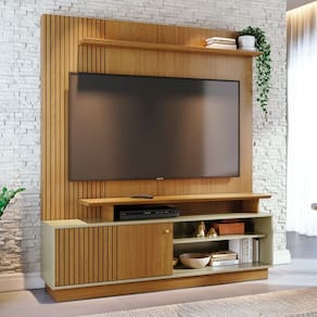 Estante para TV Até 65 Polegadas Ares 1 Porta Cumaru/Opala - Madetec