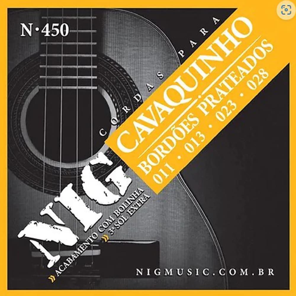 Encordoamento Cordas Cavaco Cavaquinho Nig N 450 C/ Bolinha