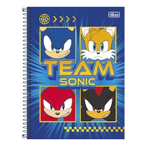 Caderno Universitário Tilibra Sonic Espiral 1 Matéria 80 Folhas - Item Variado