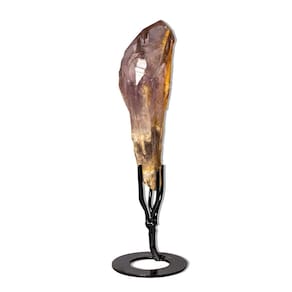 Raiz Ametista Exotico Ponta com Base Pedra Natural 17cm 412g